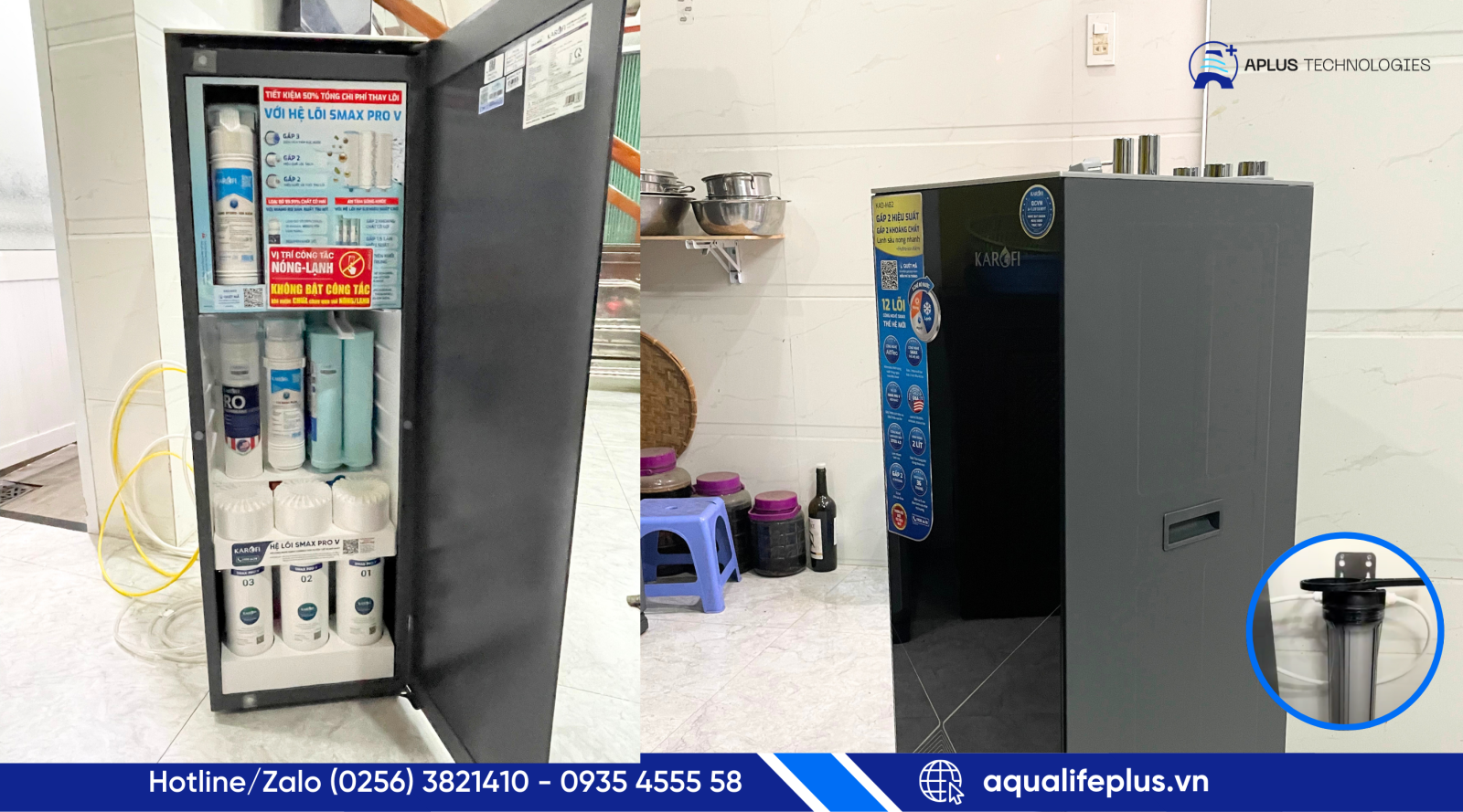 Karofi M82 lọc nước pha trà, pha sữa, pha cà phê