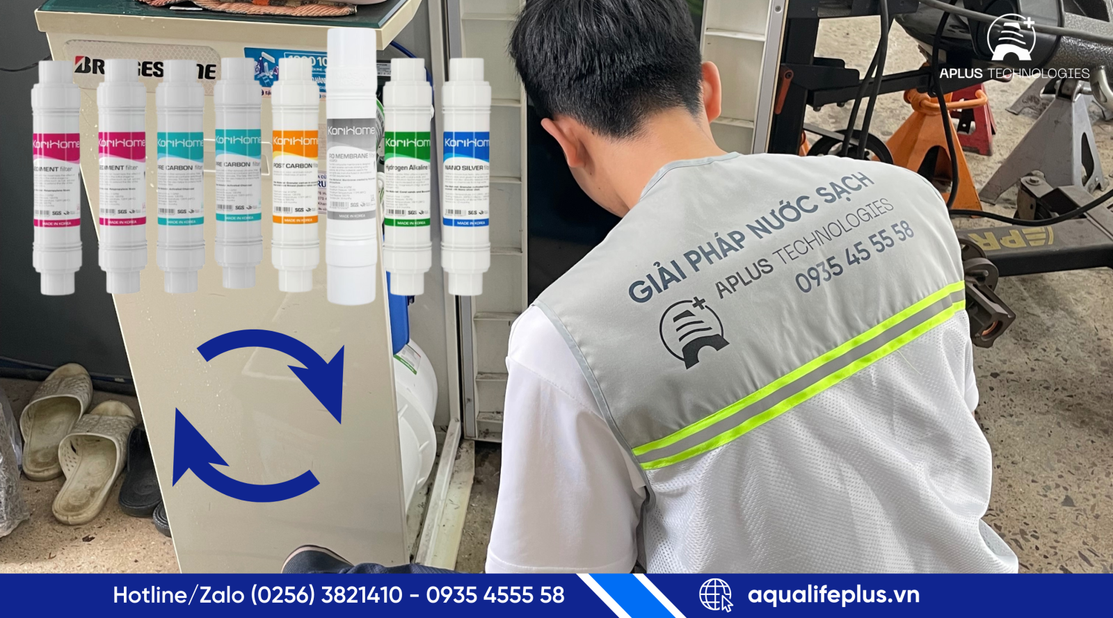 DỊCH VỤ THAY LÕI LỌC Korihome CHÍNH HÃNG TẠI QUY NHƠN