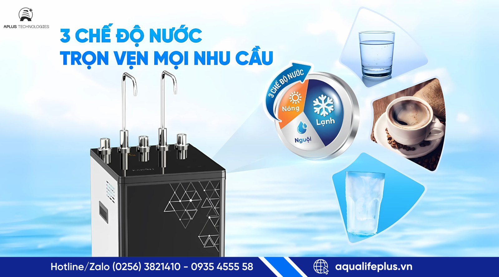 Ba chế độ nước tiện lợi - Karofi D66S