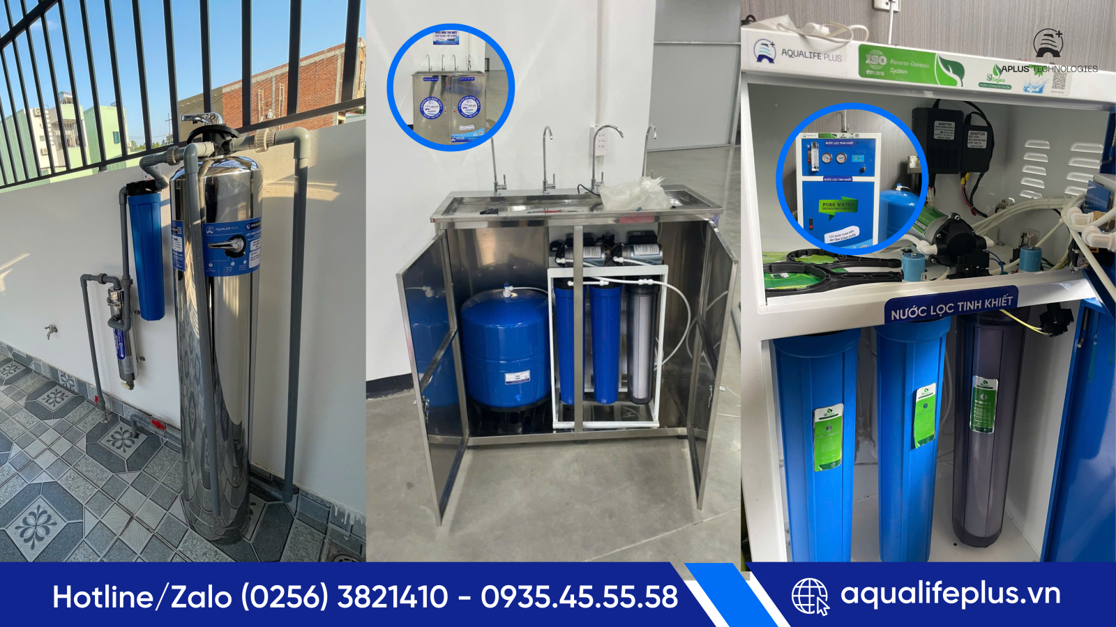 Hệ thống RO cho nước uống đóng chai nhỏ,cấp tinh khiết cho chung cư, cơ sở kinh doanh, khách sạn nhỏ, tiền xử lý cho hệ thống công nghiệp lớn hơn, nguồn nước có TDS vừa phải