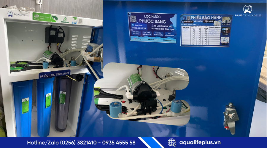 Máy lọc nước bán công nghiệp 50Lh chất lượng, giá cả phải chăng
